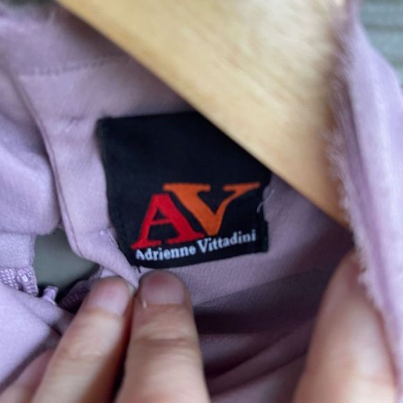 Adrienne Vittadini lilac long sleeve blouse - Picture 4 of 5